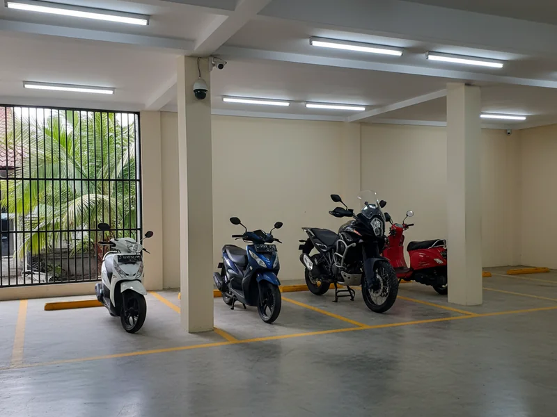 Motorbike Storage - Per bike - Rp 500.000/month
